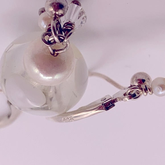 💝 Murano Glass Sterling Silver Earrings 925 - Picture 4 of 6